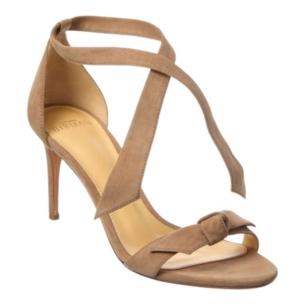 Alexandre Birman Claritra Suede Tan Sandal‎ Size EU 39.5